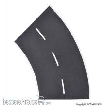 Vollmer 48265 - H0 Straßenplatte Asphalt, 45°-Kurve, Radius 12 cm