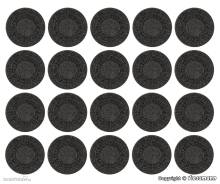 Vollmer 48283 - H0 Set Gullideckel aus Steinkunst, 20 Stück
