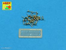 Aber Models 16111 - Wing nuts PE nuts with turned bolt x 30 pcs.
