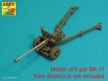 Aber Models 35 L-313 - Barrel for 6 pdr Mk.IV (57mm) A/T Gun with ball muzzle brake