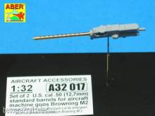 Aber Models A32 017 - 2 standard barrels for aircraft Browning M2