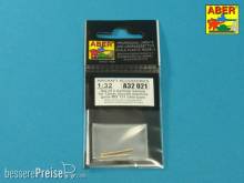 Aber Models A32 021 - Set of 2 barrels for German 13mm aircraft machine guns MG 131 (late type)