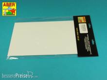 Aber Models PS-4 - Polystyrene plates 195 x 315 x 1,00 mm x 2 pcs.
