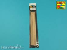 Aber Models WR5 - Wood round rods 5mm length 245mm x 6 pcs.