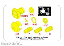 Aber Models 16 L-11n - Final muzzle brake to barrels in Pz.IVH Stug.IIIG or PaK 40