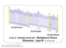 Aber Models 35 DES-B - Residence Fence Elements - type B