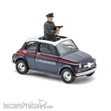 Busch 48738 - Fiat 500, Carabinieri mit 2 Polizisten