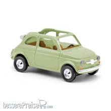 Busch 48781 - Fiat 500 Cabriolimousine, Trasformabile, Grün FORMNEUHEIT