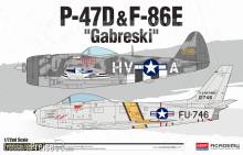 Academy 12530 - 1/72 P-47D & F-86E Gabreski