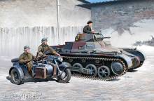 Academy 13556 - 1/35 Panzer I Ausf. B & Motorrad