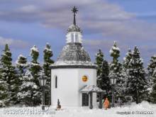 Vollmer 49412 - Stille-Nacht-Gedächtnis-Kapelle mit Beleuchtung und Kunstschnee, Funktionsbausatz