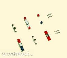 Busch 49962 - Set: Ältere USA Einsatzfahrzeuge