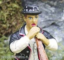Prehm-Miniaturen 500011 - Alphornblaeser schwarze Tracht - Metallfigur