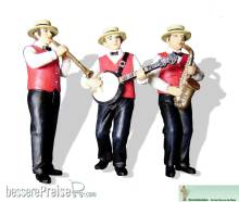 Prehm-Miniaturen 500134 - Dixieland Musiker - Band mit drei Musikern