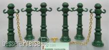 Prehm-Miniaturen 500221 - Absperrpfosten, 6 Stück - Metall - Grün