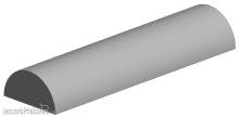 Evergreen 500240 - Halbrundstange, 35 cm lang, Durchm. 1,0 mm, 5 Stück