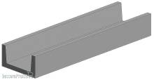 Evergreen 500265 - U-Profil, 350x4,0x1,4 mm - 5/32, 4 Stück