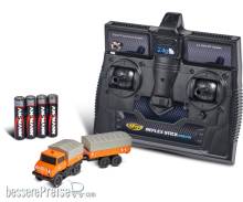 Carson 500504177 - 1:87 MB Unimog U406 m.Hän.100%RTR orang
