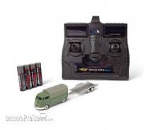 Carson 500504179 - 1:87 VW T1 Pritsche m. KFZ Anhän.100%RTR