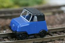 Kres 50077 - Gleiskraftrad GKR Typ 1 Schienentrabi, blau_geschlossen