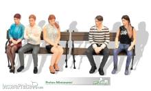 Prehm-Miniaturen 500822 - Art. Nr. 500822 - Set mit 5 sitzenden Reisenden