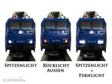 Schönwitz 50210 - Umbauset für H0 Br185 Decoderadapter und Beleuchtung warmweiß - ESU