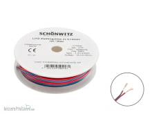 Schönwitz 50218 - 10m LIYZ Zwillingslitze 2x 0,14mm² rot / blau