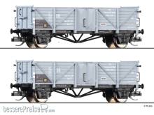 Tillig 502800 - Set mit zwei Güterwagen Om, VEB Eisenwerke West, DR, Ep. III