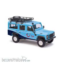 Busch 50334 - Land Rover Defender, TUI mit Gepäckträger und Koffer