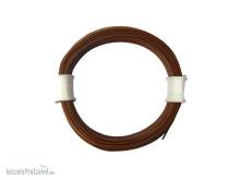 Schönwitz 50339 - 10 Meter Ring Miniaturkabel Litze hochflexibel LIFY 0,04mm² braun