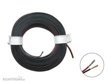 Schönwitz 50352 - 10m LIYZ Doppellitze Zwillingslitze 2x 0,08mm² rot / schwarz
