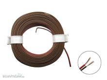 Schönwitz 50354 - 10m LIYZ Doppellitze Zwillingslitze 2x 0,08mm² rot / braun