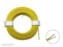 Schönwitz 50358 - 10m LIYZ Doppellitze Zwillingslitze 2x 0,08mm² gelb