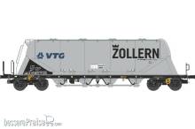 NME 503625 - Staubsilowagen Uacns VTG-ZOLLERN, silber, Ep. 6, AC Betriebsnr.3780 9326 201-2