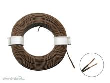 Schönwitz 50366 - 10m LIYZ Doppellitze Zwillingslitze 2x 0,08mm² braun