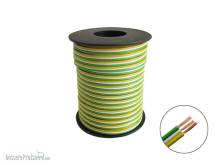 Schönwitz 50367 - 25m Drillingslitze für Weichen 3x 0,14mm² grün / weiß / gelb