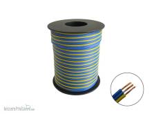 Schönwitz 50368 - 25m Drillingslitze für Weichen 3x 0,14mm² blau / blau / gelb