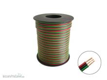 Schönwitz 50369 - 25m Drillingslitze für Weichen 3x 0,14mm² grün / schwarz / rot