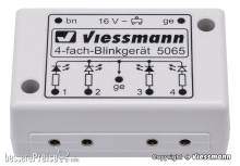 Viessmann 5065 - Vierfach-Blinkelektronik für Andreaskreuze