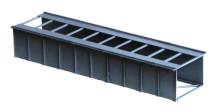Hack Brücken 50650 - Blechträgerelement für amerik. Trestle Bridges, 250mm lang, ohne Geländer - Typ T250