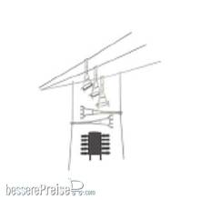 Sommerfeldt 507 - Hängestütze m. Seitenh. + Isolator (5 Stück) {# 507}