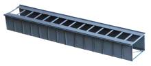 Hack Brücken 50750 - Blechträgerelement für amerik. Trestle Bridges, 350mm lang, ohne Geländer - Typ T350