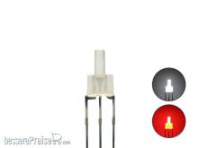 Schönwitz 50822 - DUO Bi-Color LED 2mm lang diffus 3pin Anode kaltweiß / rot (Abgabe in 10er-Mengen)