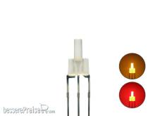 Schönwitz 50823 - DUO Bi-Color LED 2mm lang diffus 3pin Anode gelb / rot (Abgabe in 10er-Mengen)