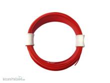 Schönwitz 50926 - 10 Meter Ring Miniaturkabel Litze flexibel LIVY 0,04mm² rot