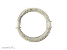 Schönwitz 50928 - 10 Meter Ring Miniaturkabel Litze flexibel LIVY 0,04mm² weiß