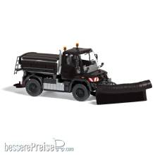 Busch 50933 - Mercedes-Benz Unimog U 430, Winterdienst, Schwarz