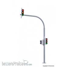 Viessmann 5094 - H0 Bogenampel mit Fußgängerampel und LEDs, 2 Stück
