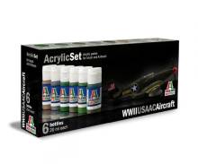 Italeri 510000438 - Acryl Set WWII USAAC Aircraft