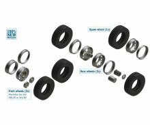 Italeri 510003909 - 1:24 Reifen-/Felgen-Set Euro (7+7)